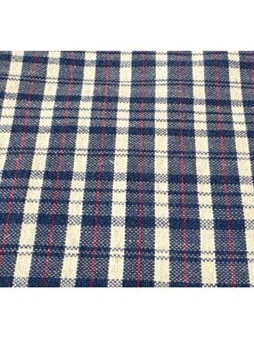 Blue & White Plaid Cotton Fat Quarter Fabric 18x22" Quilting Crafts